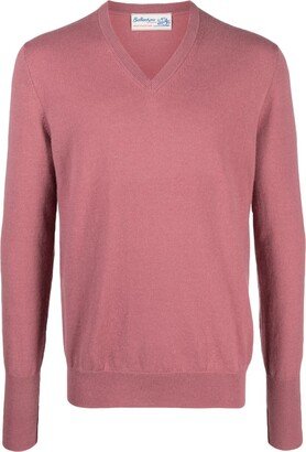 V-neck cashmere jumper-BP