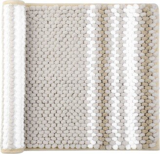 PiccoCasa Chenille Bathroom Rug Non-Slip Mat Soft Absorbent Bone