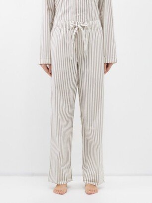 Striped Organic-cotton Pyjama Trousers-AD