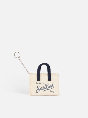 Canvas Key Holder With Saint Barth Logo