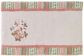 Butterfly Garden Cotton Bath Rug, 20