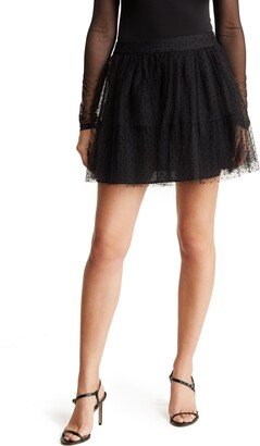 Swiss Dot Tulle Miniskirt