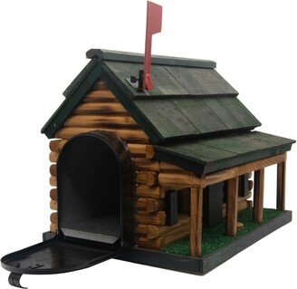 Log Cabin Mailbox | Wooden Quality Replacement For Decor Made From Pine Limber