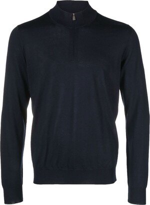 Half-Zip Virgin Wool Jumper