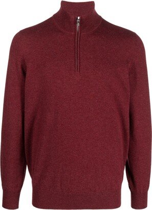 Half-Zip Cashmere Jumper-AI