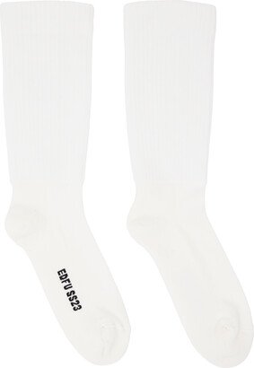 Off-White Mid-Calf Socks