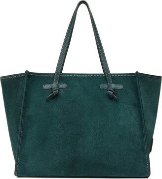 Gianni Chiarini Marcella Shopping Bag In Green Suede