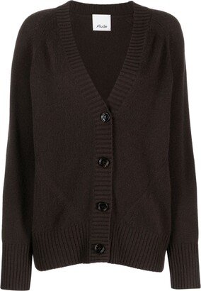 V-neck cashmere coat