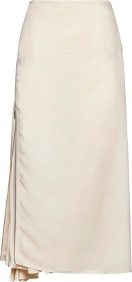 Zip-Fastening Midi Skirt