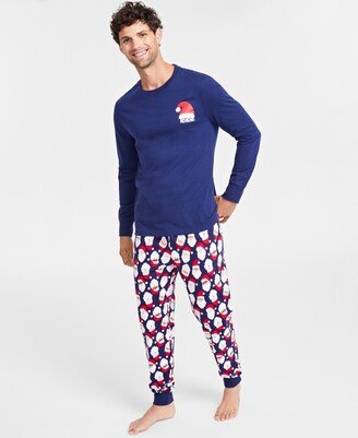 Matching Family Pajamas Men's Mix It Santa Pajamas Set, Created for Macy's