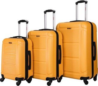 Pilot Lightweight Hardside Checked Spinner 3pc Luggage Set