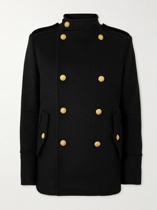 Officer Double-Breasted Wool Coat