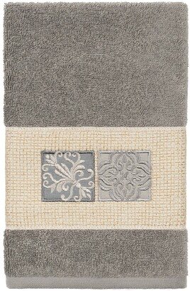 Vivian Embellished Hand Towel - Dark Gray