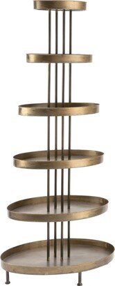 Tripar International 6 Tier Oval Display Tower Shelf