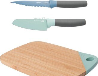 Leo 3pc Chopping Board and Knife Set