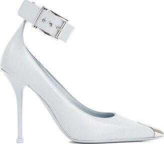 Pointed-Toe Buckle Strap Detailed Pumps-AA