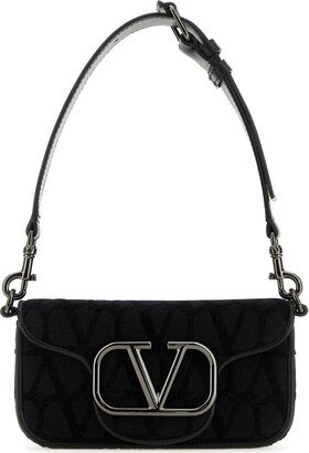 VLogo Plaque Foldpver Top Shoulder Bag