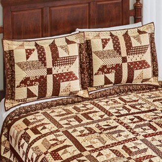 Collections Etc Amish Star Patchwork Design Pillow Sham