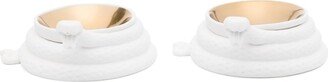 White Eden Ceramic Salt And Pepper Cellars