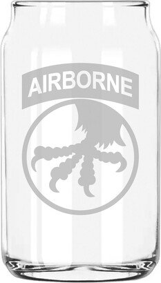 17Th Airborne Division Ssi Etched 5 Ounce Beer Can Taster Glass