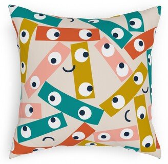 Outdoor Pillows: All The Feels - Multi Outdoor Pillow, 18X18, Double Sided, Multicolor