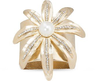 Nomi K Pearl Wild Flower Napkin Ring