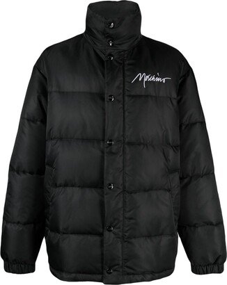 Logo-Embroidered Padded Jacket-AA