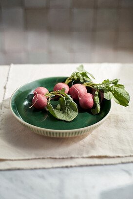 Green Stripe Serving Bowl-AA