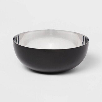 135oz Metal Serving Bowl Black