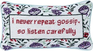 Furbish Studio Gossip Needlepoint Pillow