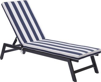 GREATPLANINC Sun Lounger with Cushion 5 Position Adjustable Leisure Chair