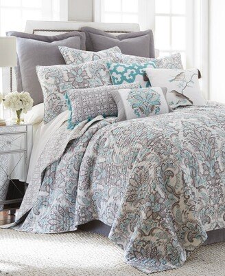 Legacy Damask Reversible Quilt Set, Full/Queen