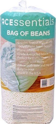 50 liter Polystyrene Bean Refill for Crafts and Filler for Kids' Bean Bag Chairs White