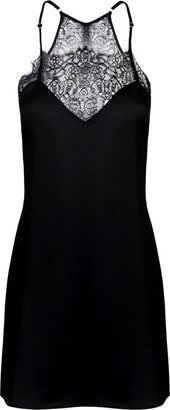 Oh!Zuza Night&Day Viscose Satin Slip Dress - Black