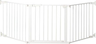 Custom Fit Auto Closing ConfigureGate Baby Gate with 30 Inch Door, White - 22.4