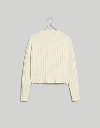 Plus Mockneck Crop Sweater