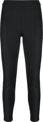 Mélange-Effect Virgin-Wool Blend Leggings