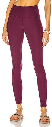 High-Rise Pocket Legging in Purple