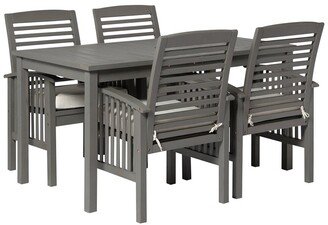 Hewson 5Pc Simple Outdoor Patio Dining Set