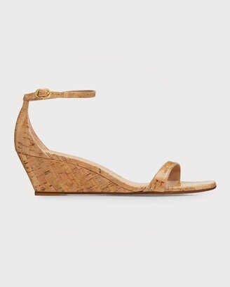 Nudistcurve Ankle-Strap Wedge Sandals-AA