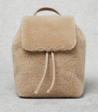 Virgin Wool-Blend Fleece Backpack-AA