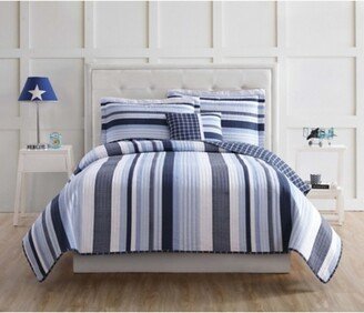 My World Mason Striped Twin Comforter Set