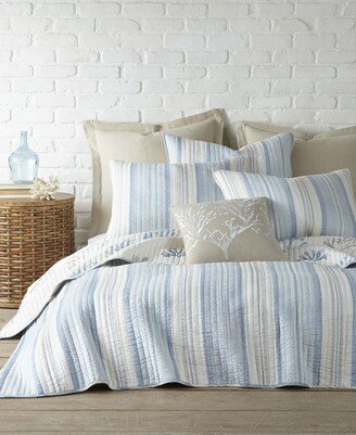 Ipanema Stripe Reversible Quilt Set, Full/Queen