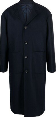 Single-Breasted Virgin-Wool Coat-AK