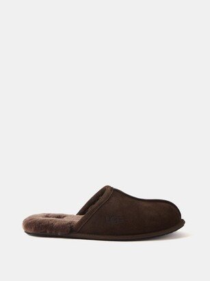 Scuff Shearling-lined Suede Slippers