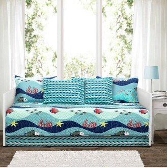 Twin Sealife Daybed Kids' Cover Set Blue