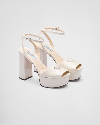 Patent Leather Platform Sandals-AC