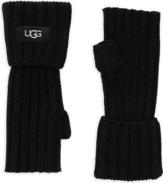 Ribbed Fingerless Gloves-AA