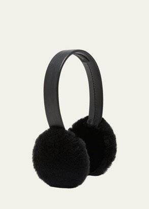 Merino Shearling & Leather Earmuffs