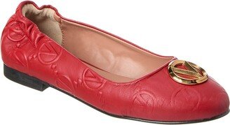 Valentino By Mario Valentino Calliope Monogram Leather Flat-AA